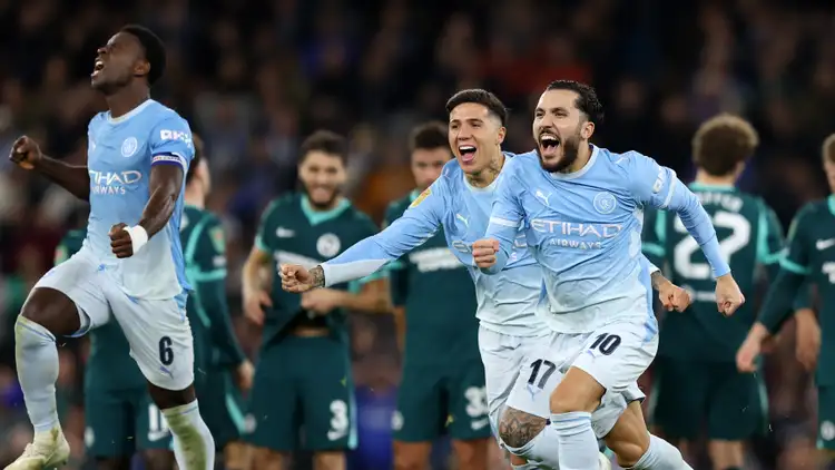 Man City Survive Brighton Thriller as Rulli Rules Penalties